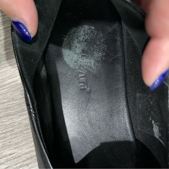 Black Silver Loafers Flats Size 39 - Picture 7 of 7